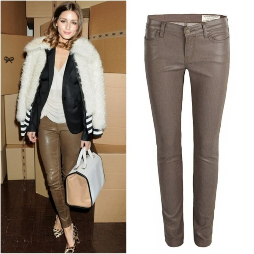 All Saints Petrel Brodie Coated Skinny Jeans size 27